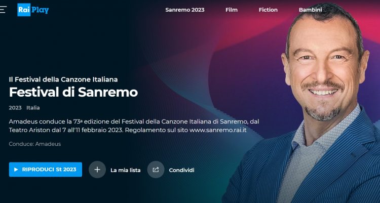 replica Festival di Sanremo