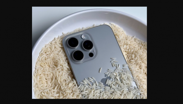iPhone bagnato nel riso
